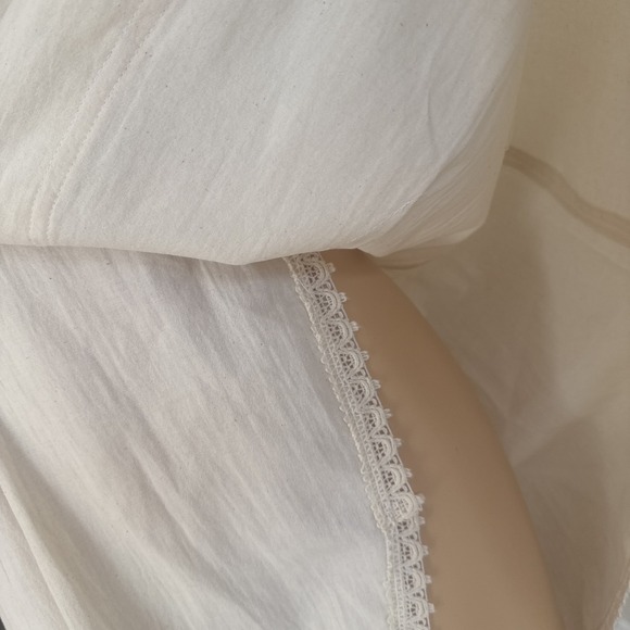 Mexican Embroidered Mini Dress Floral Oaxacan Boho One Size100% Cotton - Picture 6 of 12